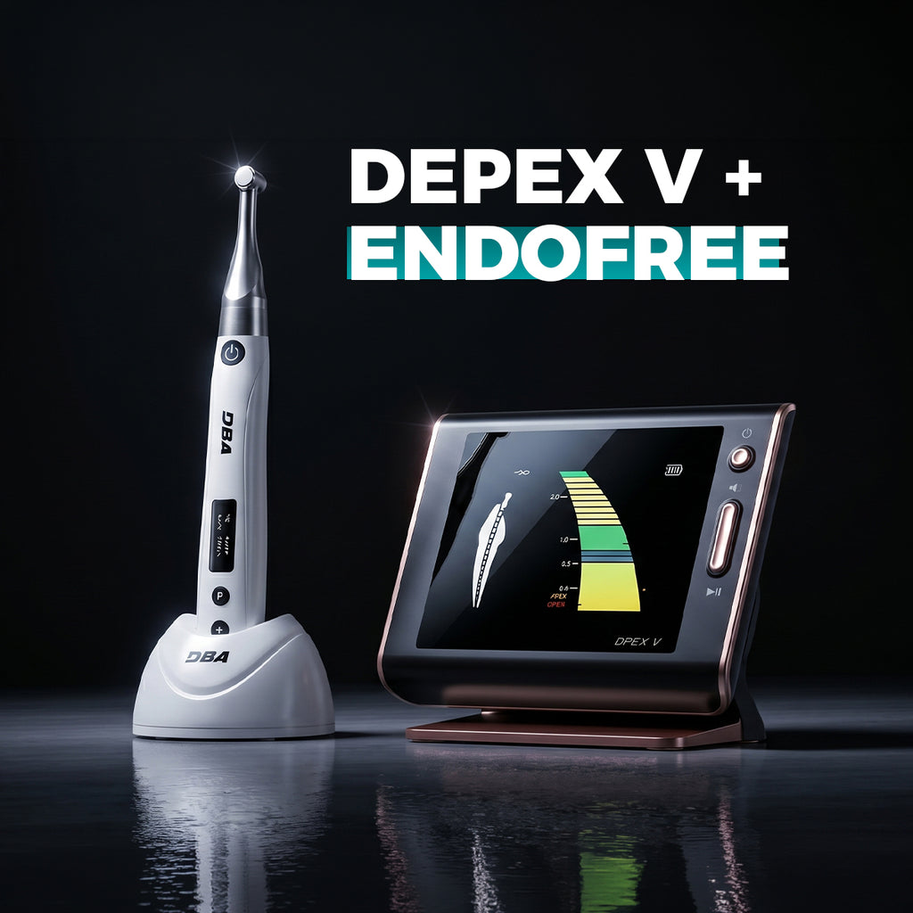 WISMY Endomotor + DPEX V Apex Locator — Free XP Dent Contra + 2 E-Flex Gold File Kits